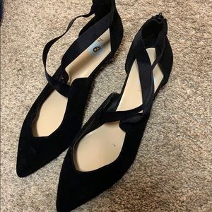COPY - Nine West suede black flat